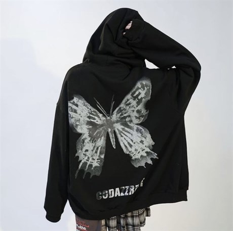Codazzreet - Butterfly (Unisex) Kapşonlu Sweatshirt