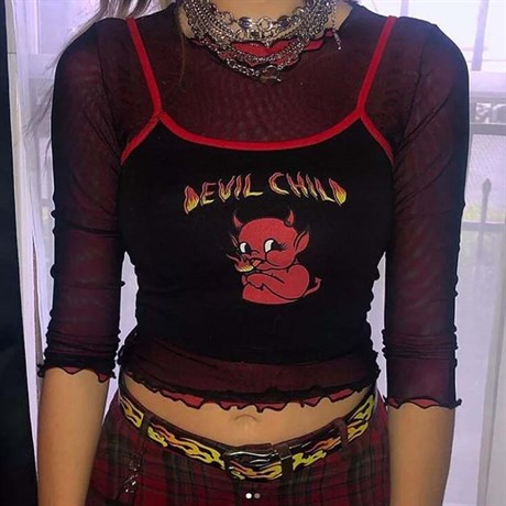 Devil Child Kadın Askılı Bluz