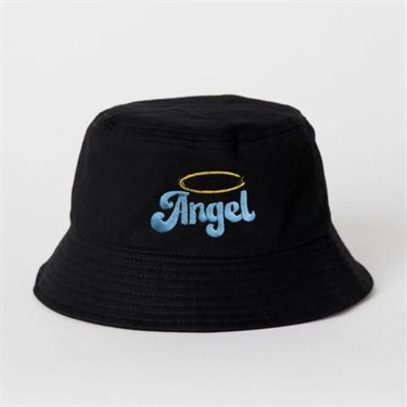 Angel İşlemeli Bucket Şapka