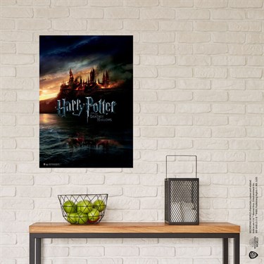 Lisanslı Kuşe Kağıt HD Baskı Harry Potter Hogwarts Posteri